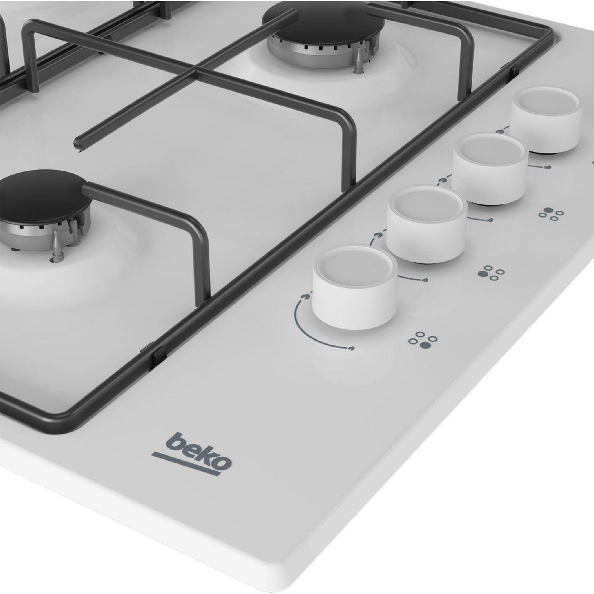 Voir la diapositive 4 : Beko Plaque gaz higg64123sw