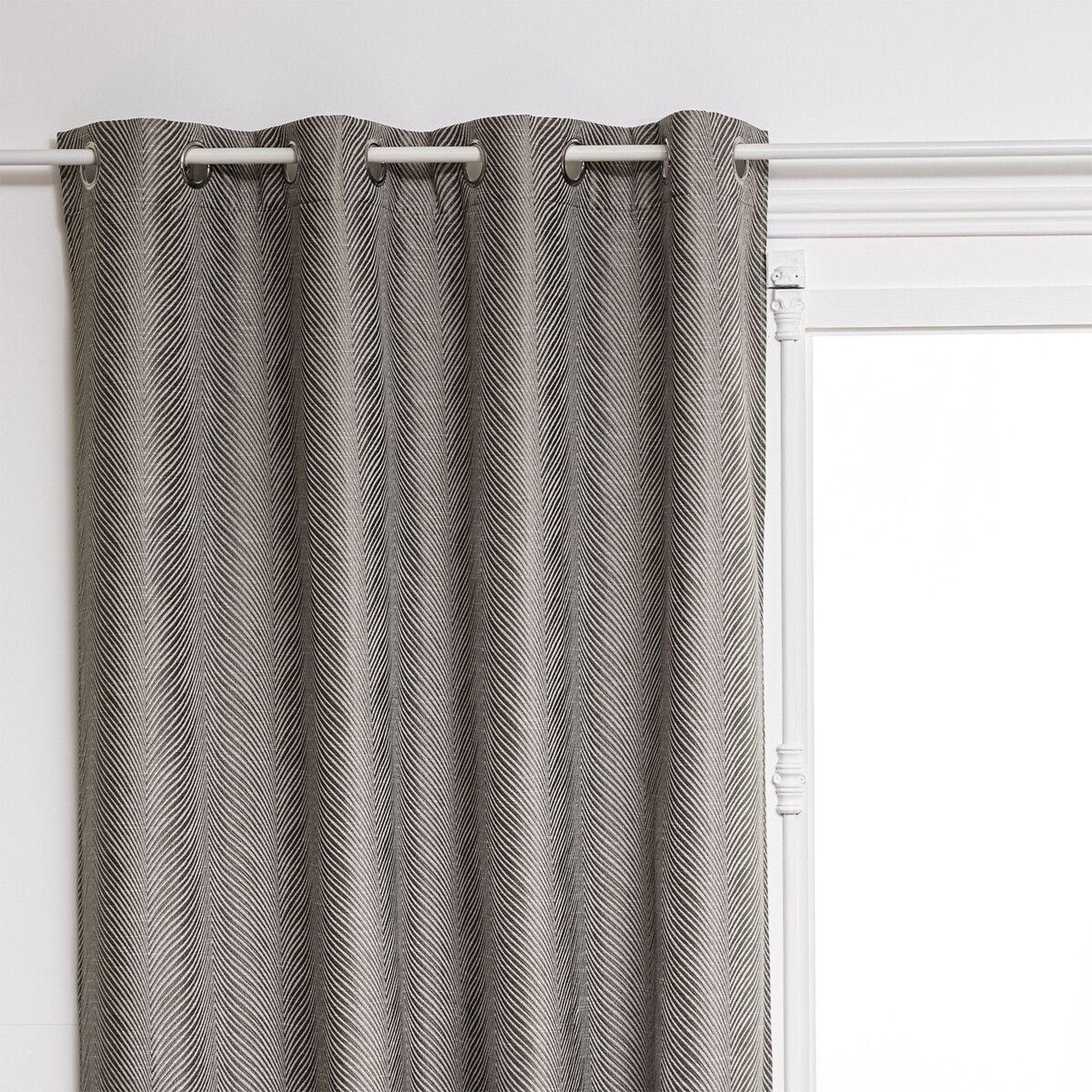 Voir la diapositive 1 : ATMOSPHERA Rideau Occultant  Dana  140x260cm Gris