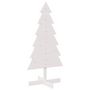 Voir la diapositive 2 : VIDAXL Arbre de Noël en bois pour decoration blanc 120 cm pin massif