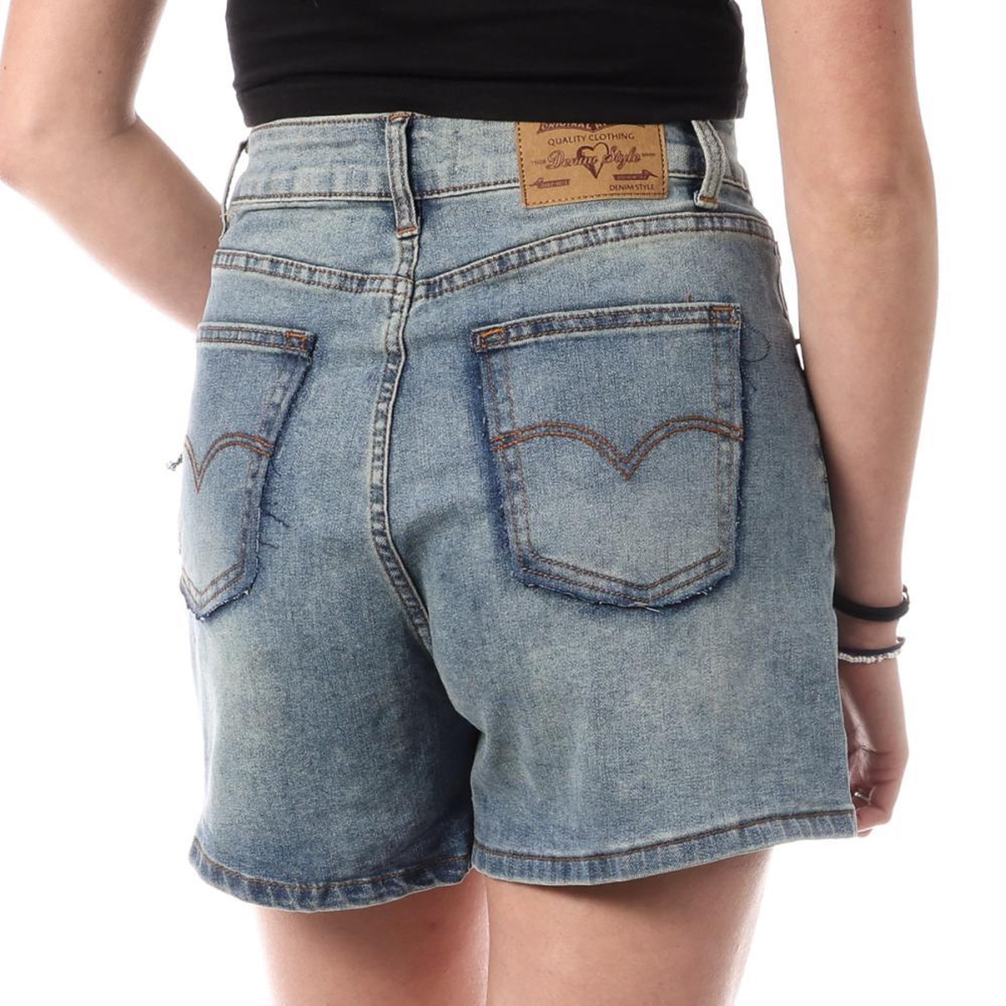 Voir la diapositive 2 : MONDAY PREMIUM Short Bleu Femme Monday Premium Dirty