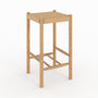 Voir la diapositive 1 : Rendez vous déco Tabouret pour îlot central 65 cm en tressage et bois-Kepler
