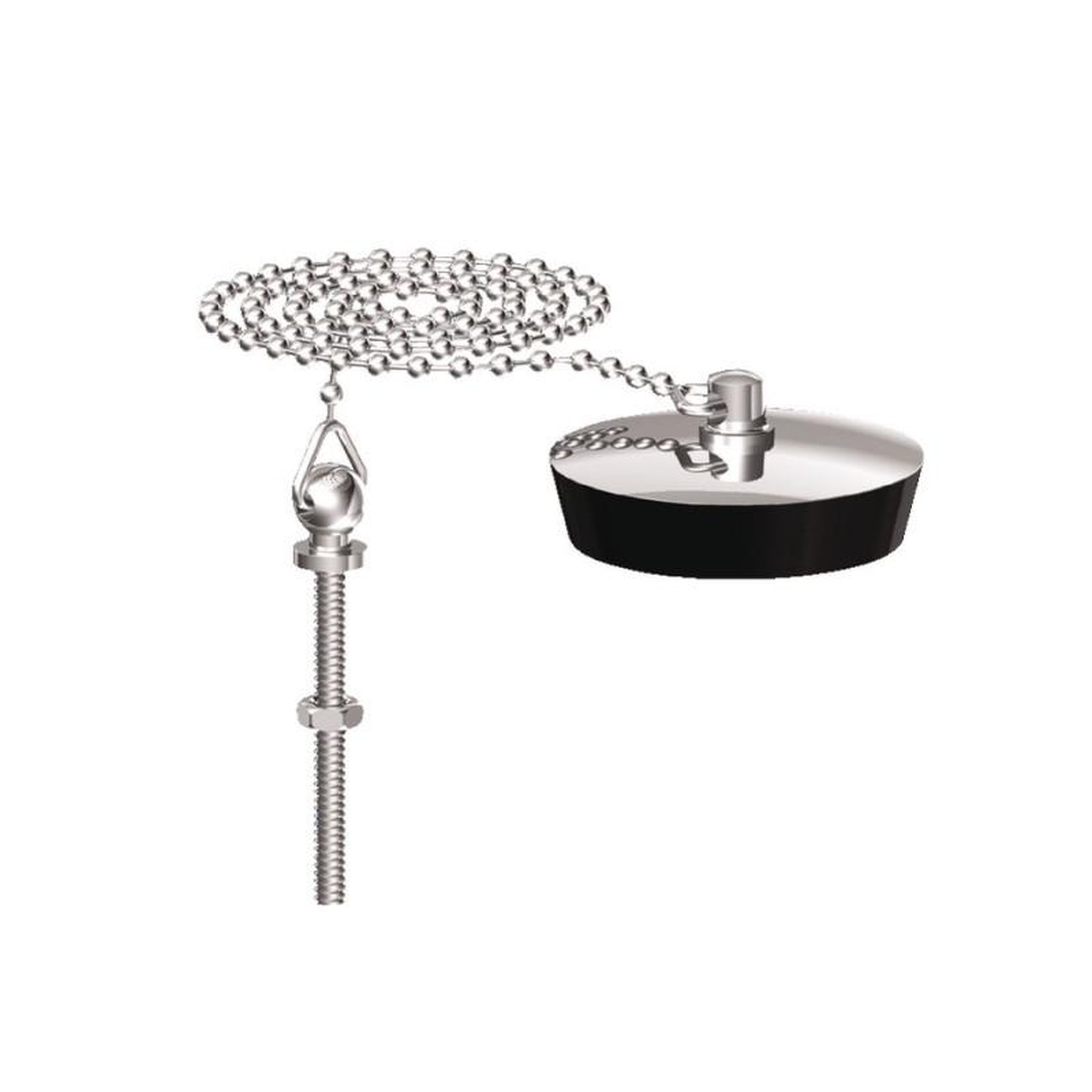 Watts Industries Bouchon d évier 35x40 plaque inox à chainette avec borne WATTS 4642060