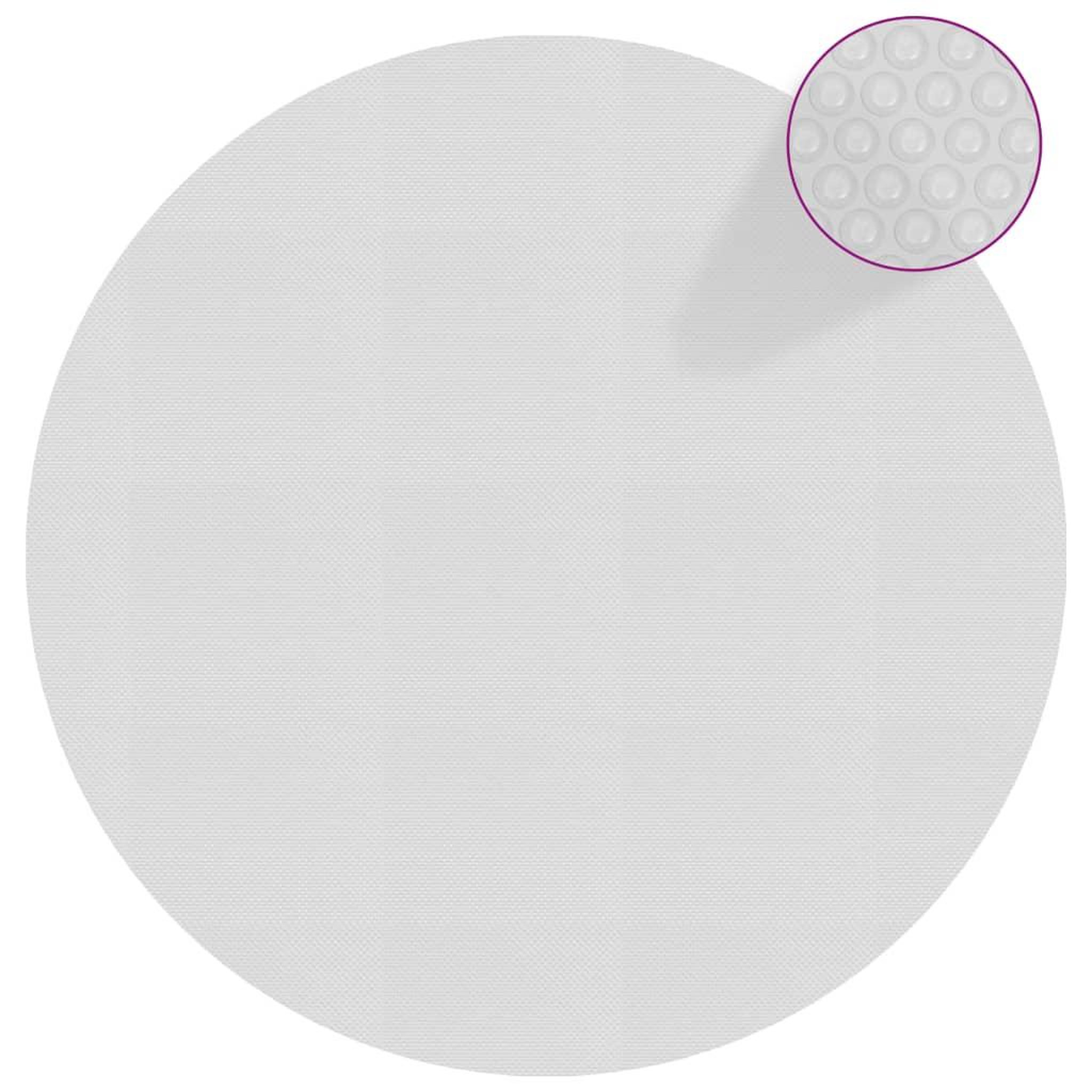 Voir la diapositive 1 : VIDAXL Film solaire de piscine flottant PE 549 cm Gris