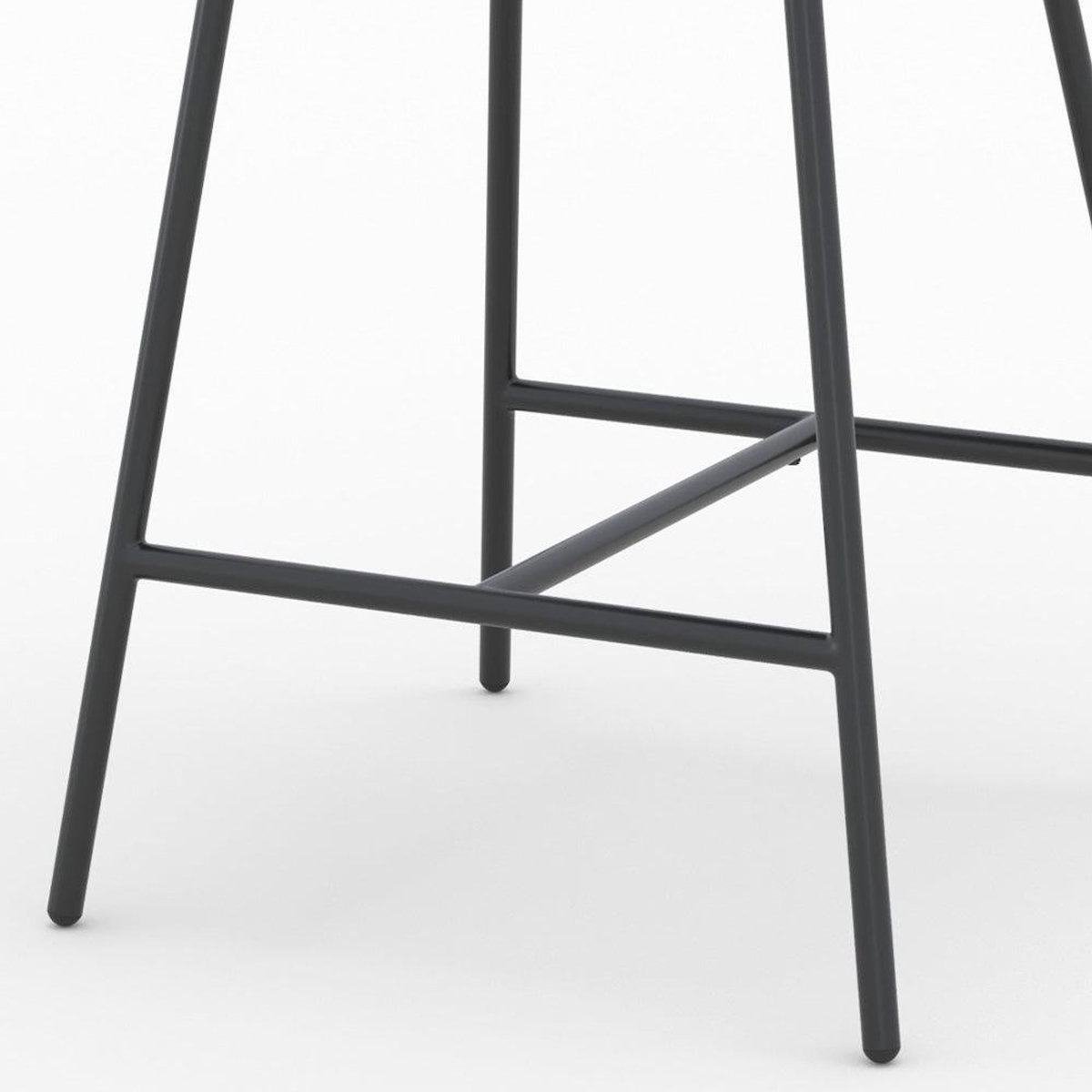 Rendez vous déco Lot de 2 chaises pour îlot central en tissu gris clair 68 cm-Cécilia
