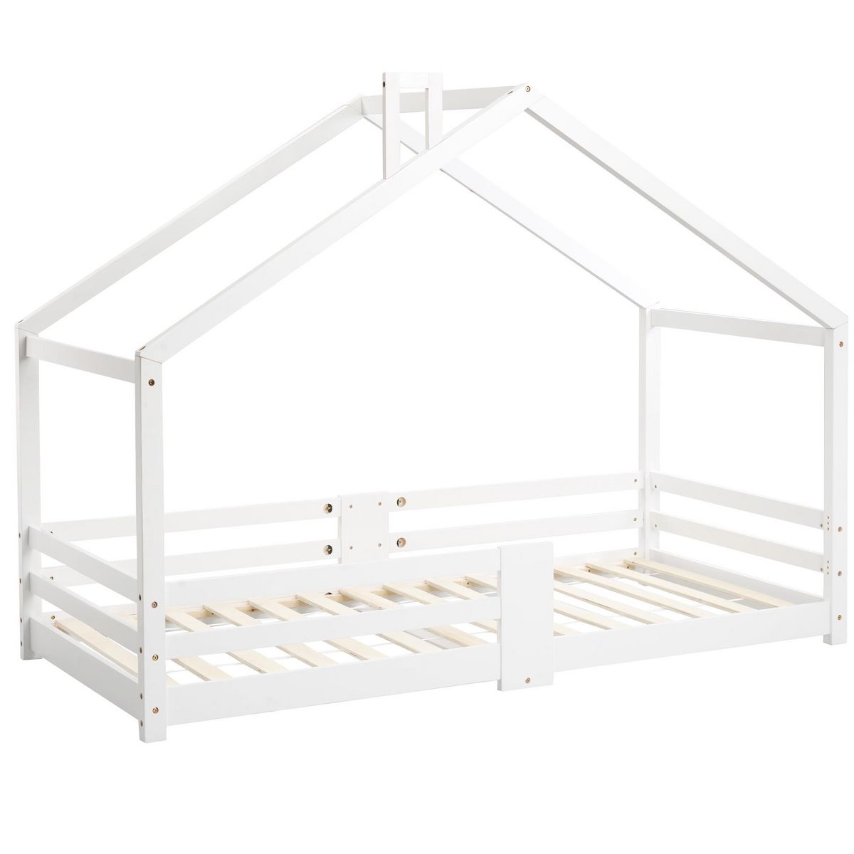 MERAX Lit cabane enfant 90 x 200 cm avec sommier