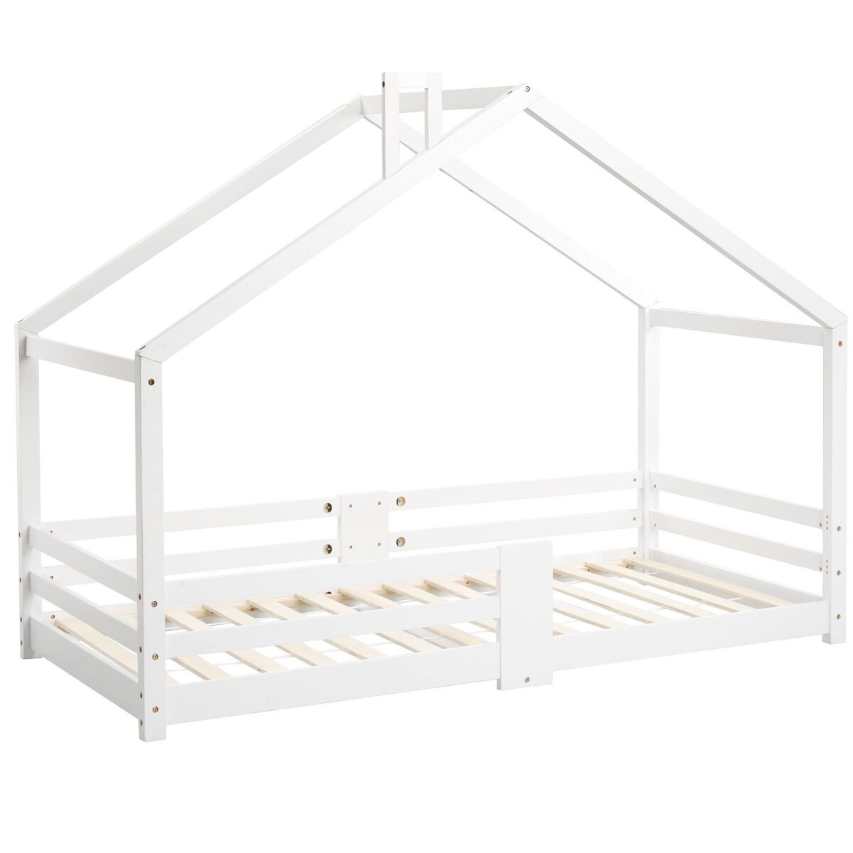 MERAX Lit cabane enfant 90 x 200 cm avec sommier
