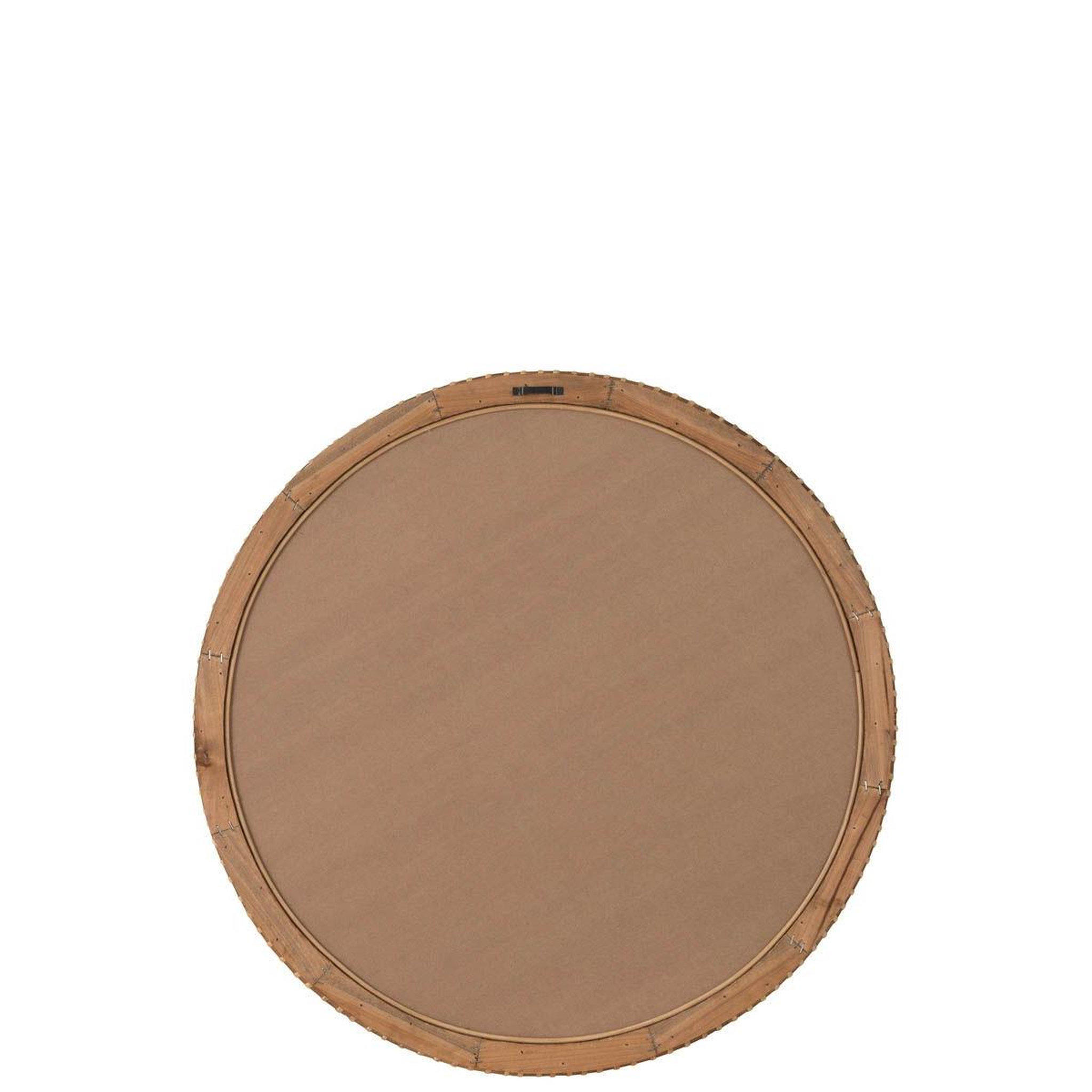 Voir la diapositive 2 : J-LINE Miroir Mural Rond  Mariage du Sud  75cm Naturel