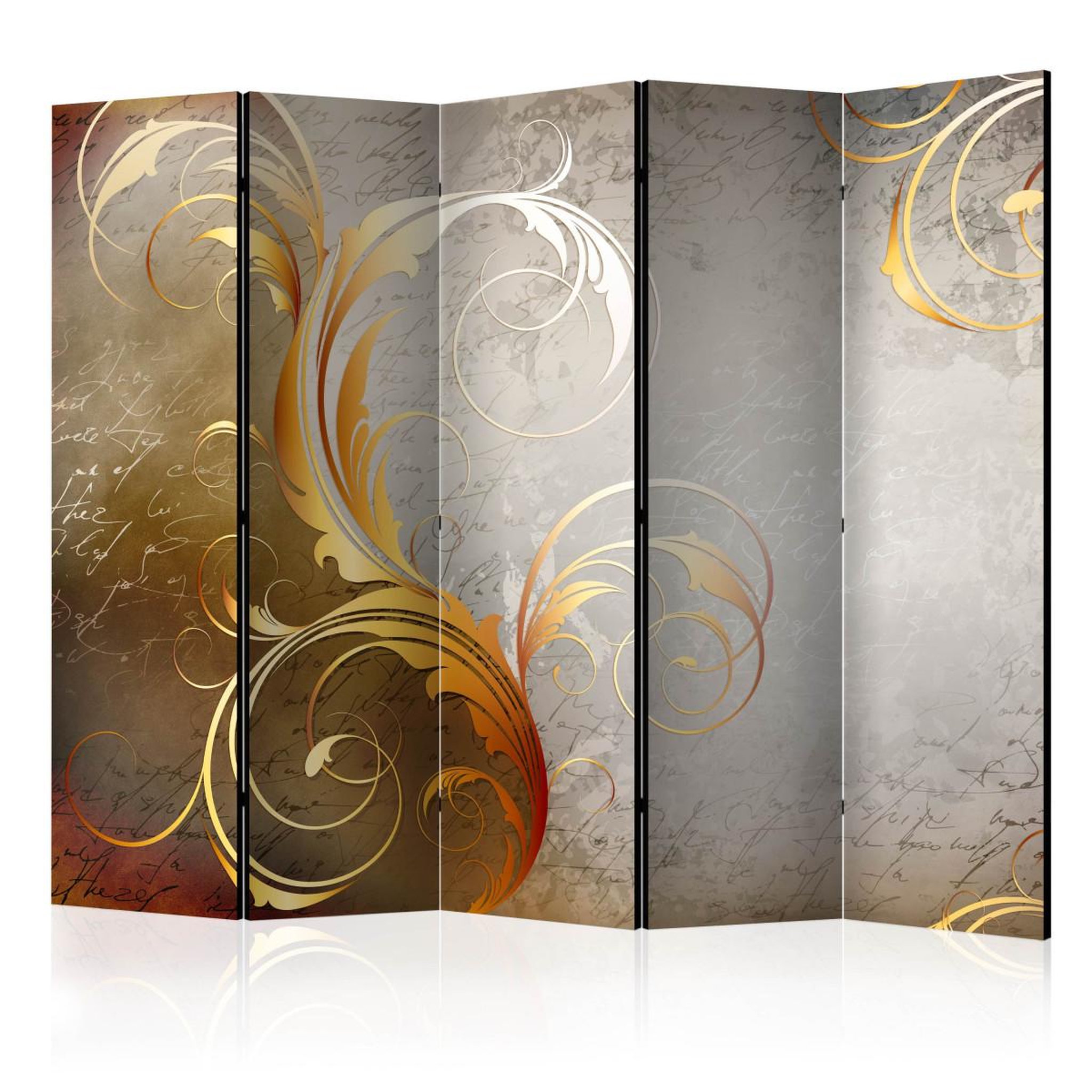 Paris Prix Paravent 5 volets  gold letters  172x225cm