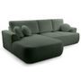 Voir la diapositive 6 : BEST MOBILIER Candela - canapé d'angle gauche 4 places - convertible avec coffre - en tissu bouclette