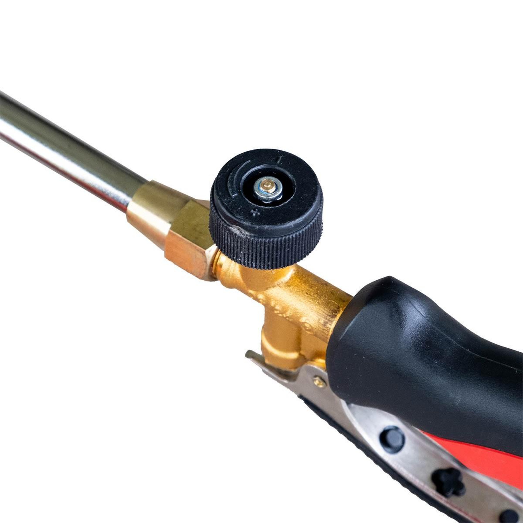 Voir la diapositive 6 : INTEC Chalumeau à gaz 2 bruleurs ø 60 mm turbo + détendeur gaz 4.0 bar tuyau 5m intec