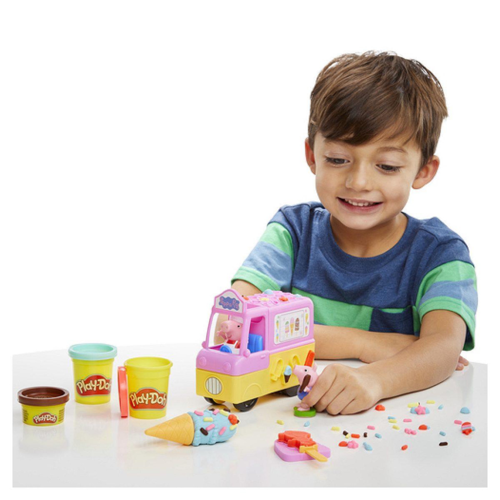 Voir la diapositive 3 : HASBRO Play-doh peppa et le camion de glaces