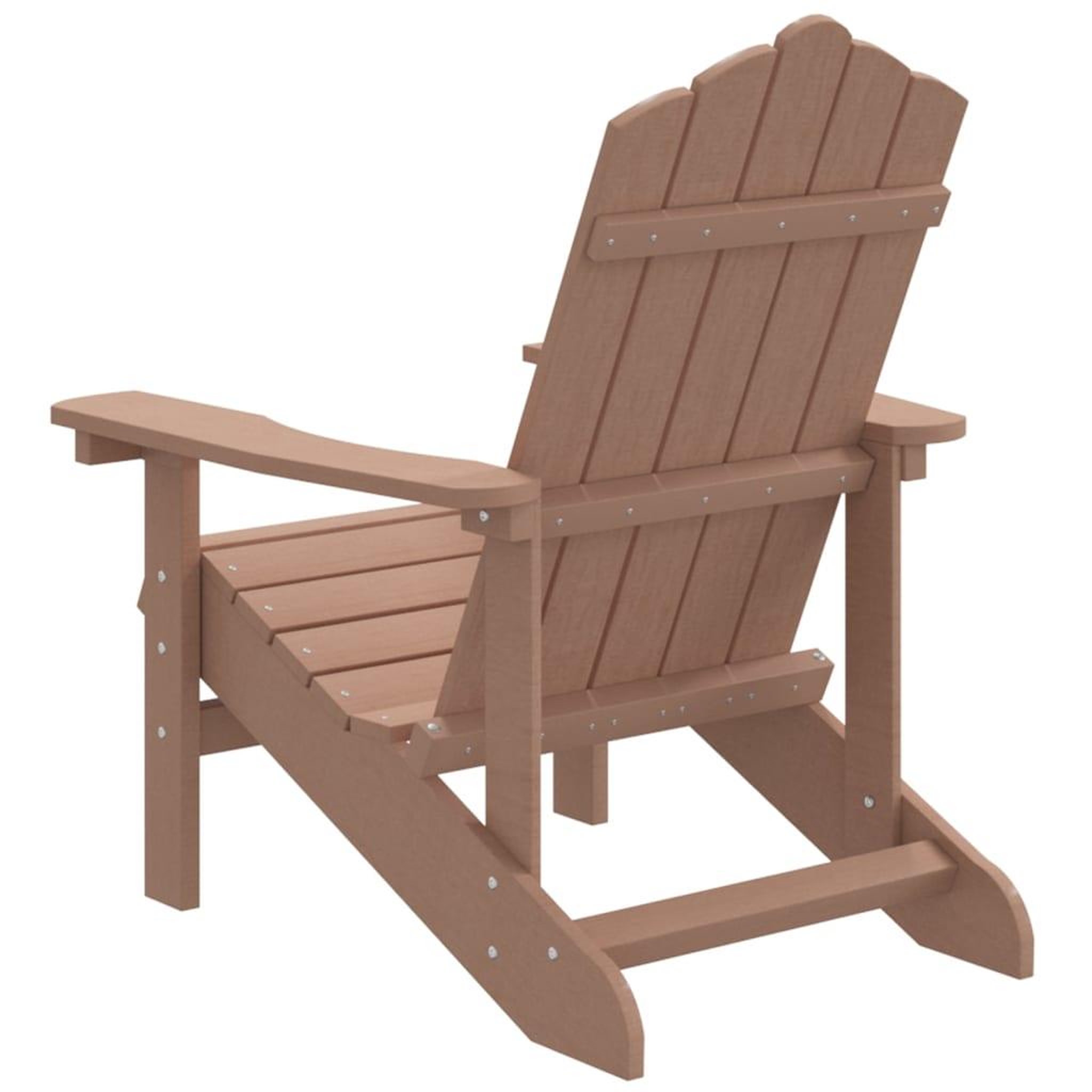 Voir la diapositive 5 : VIDAXL Chaise Adirondack de jardin PEHD marron