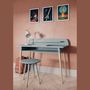 Voir la diapositive 6 : Bureau enfant 1 niche bleu L110 cm LINIA 
