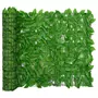 VIDAXL Ecran de balcon avec feuilles vert 400x100 cm