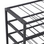 Voir la diapositive 5 : HOMCOM Étagère à vin rack pour bouteilles range-bouteilles capacité 54 bouteilles dim. 63L x 25l x 91H cm métal noir