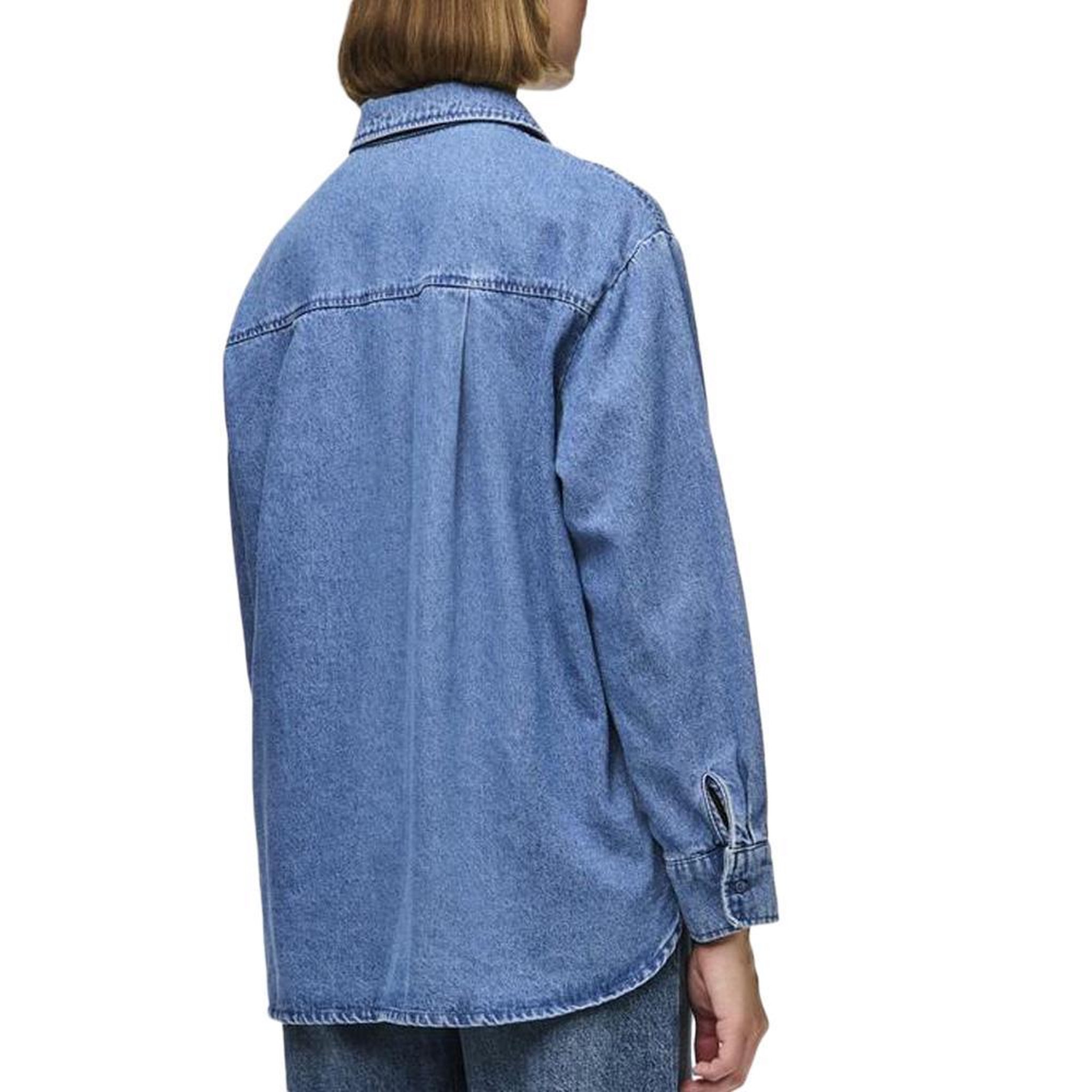 Voir la diapositive 2 : Pieces Chemise Bleu Femme Pieces Maisie