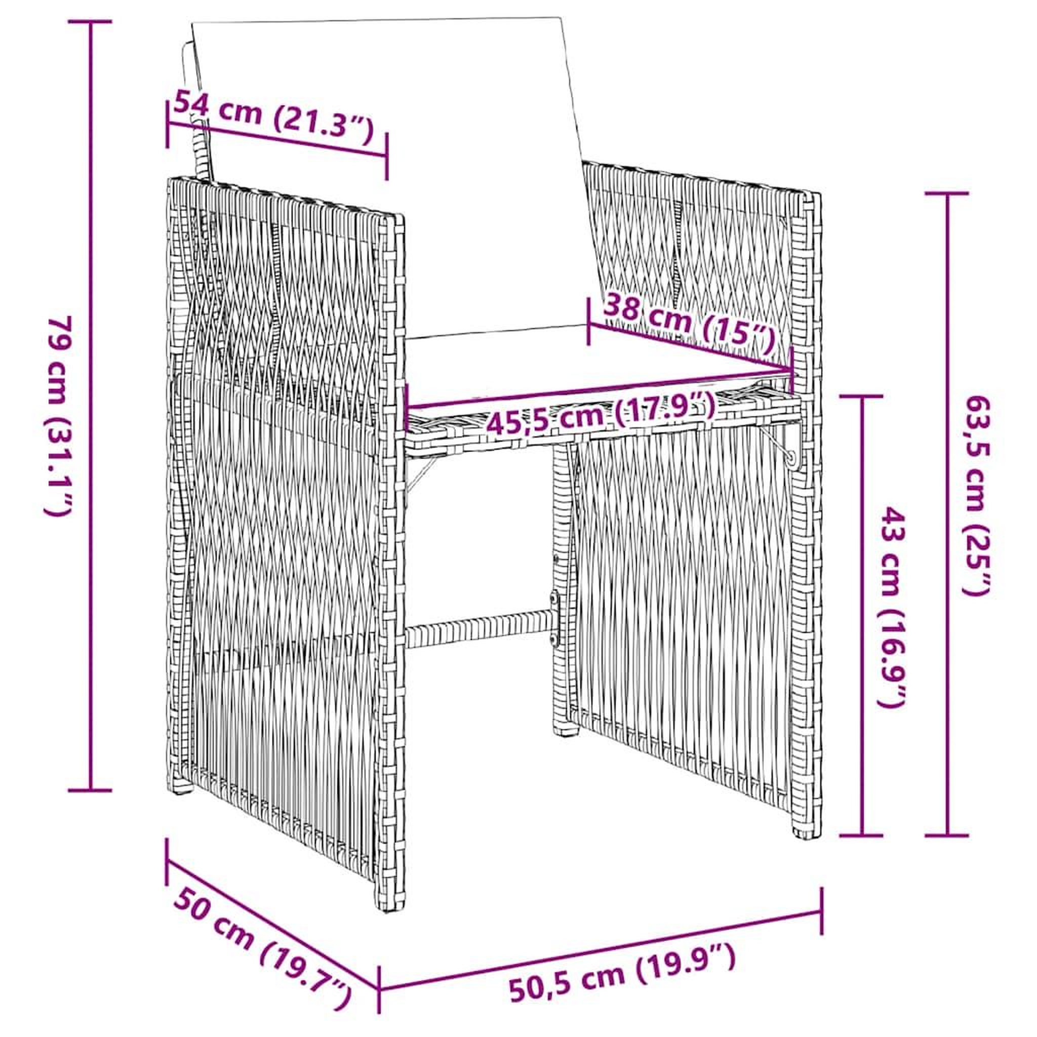 Voir la diapositive 6 : VIDAXL Chaises de jardin lot de 4 avec coussins noir resine tressee