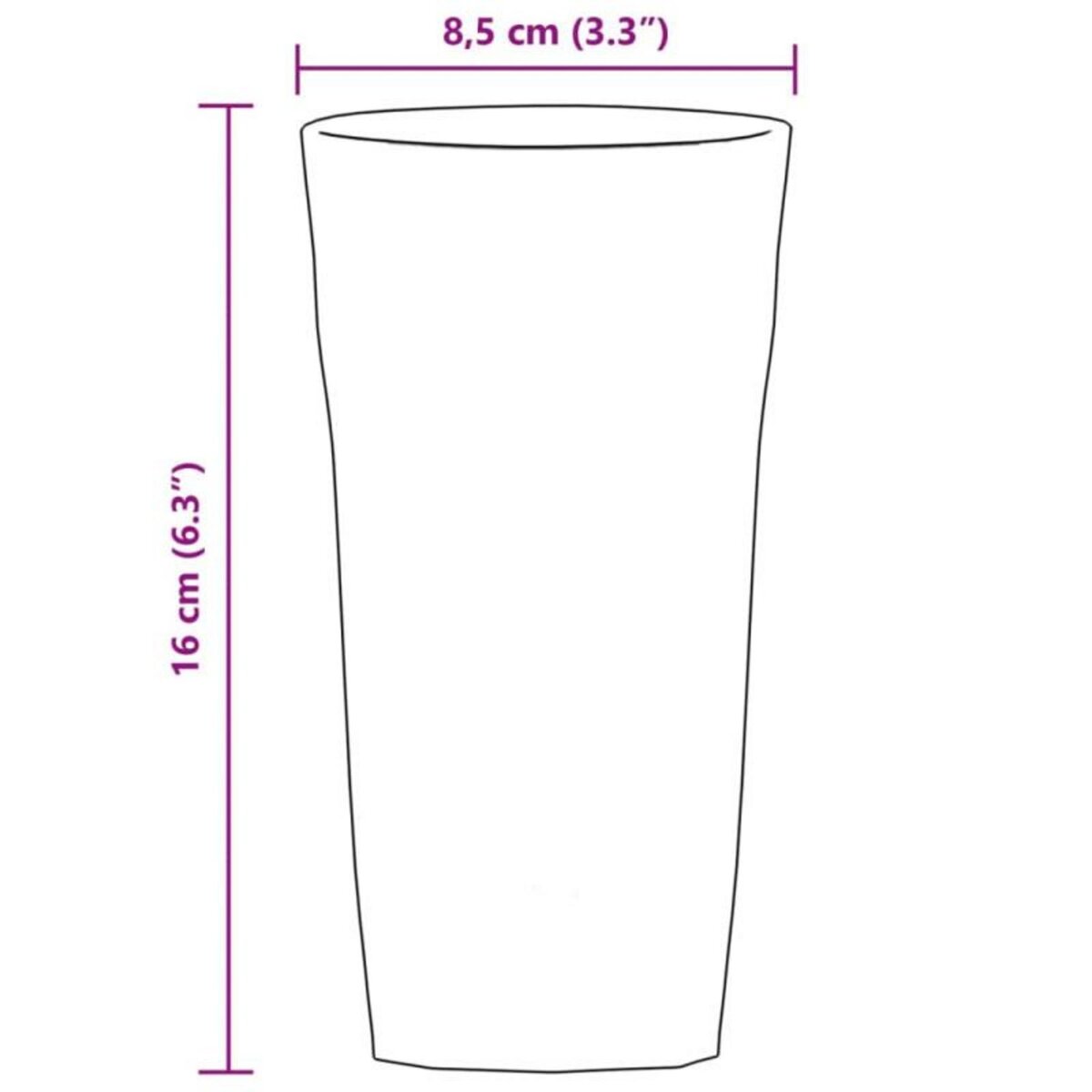 VIDAXL Verres à bière 6 pcs 475 ml