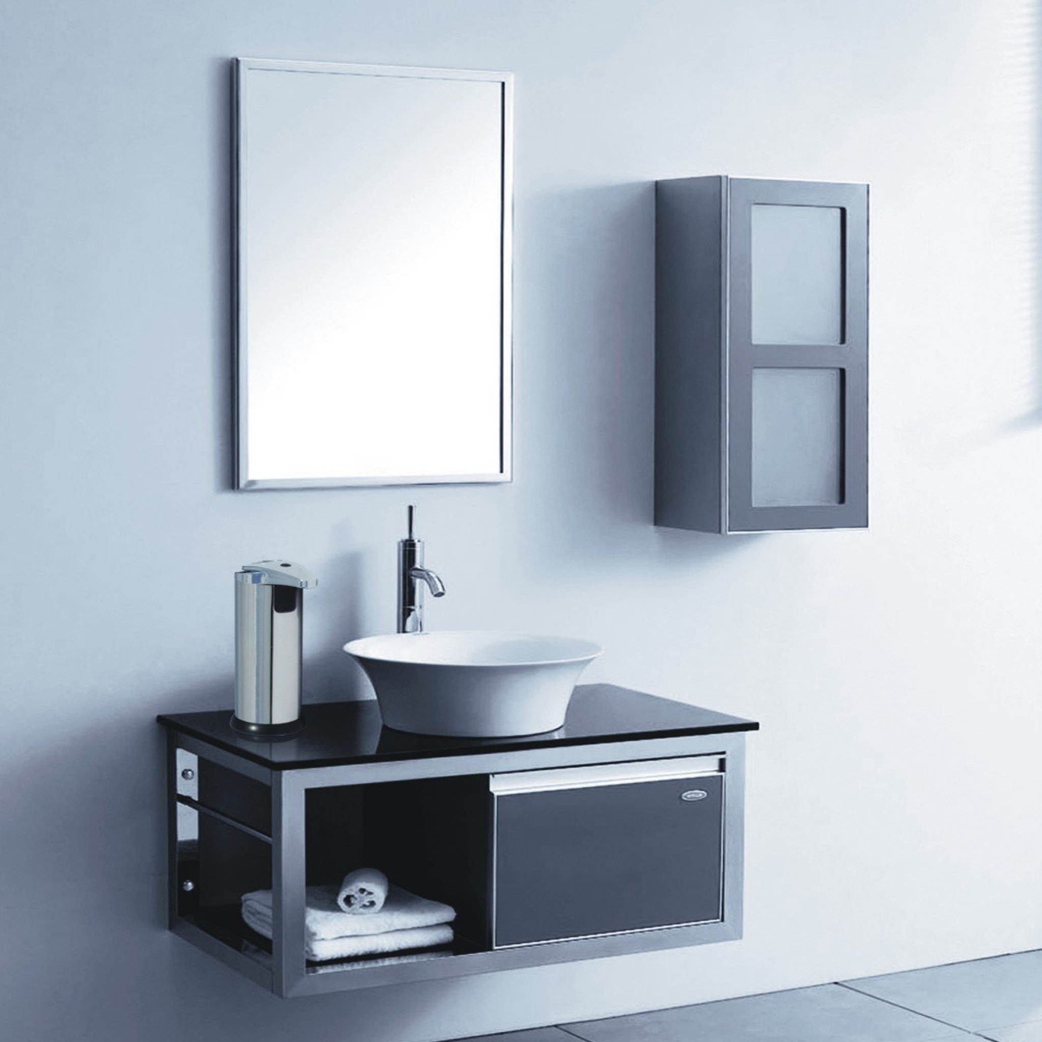 Voir la diapositive 3 : Distributeur de savon automatique rechargeable 300ML Chrome