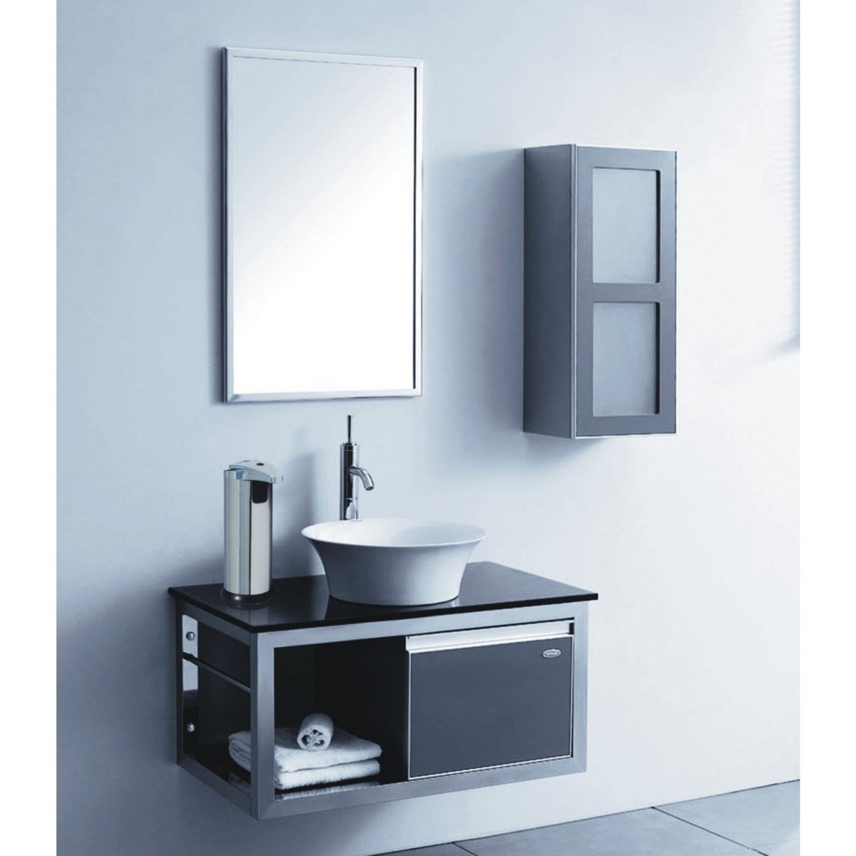 Distributeur de savon automatique rechargeable 300ML Chrome