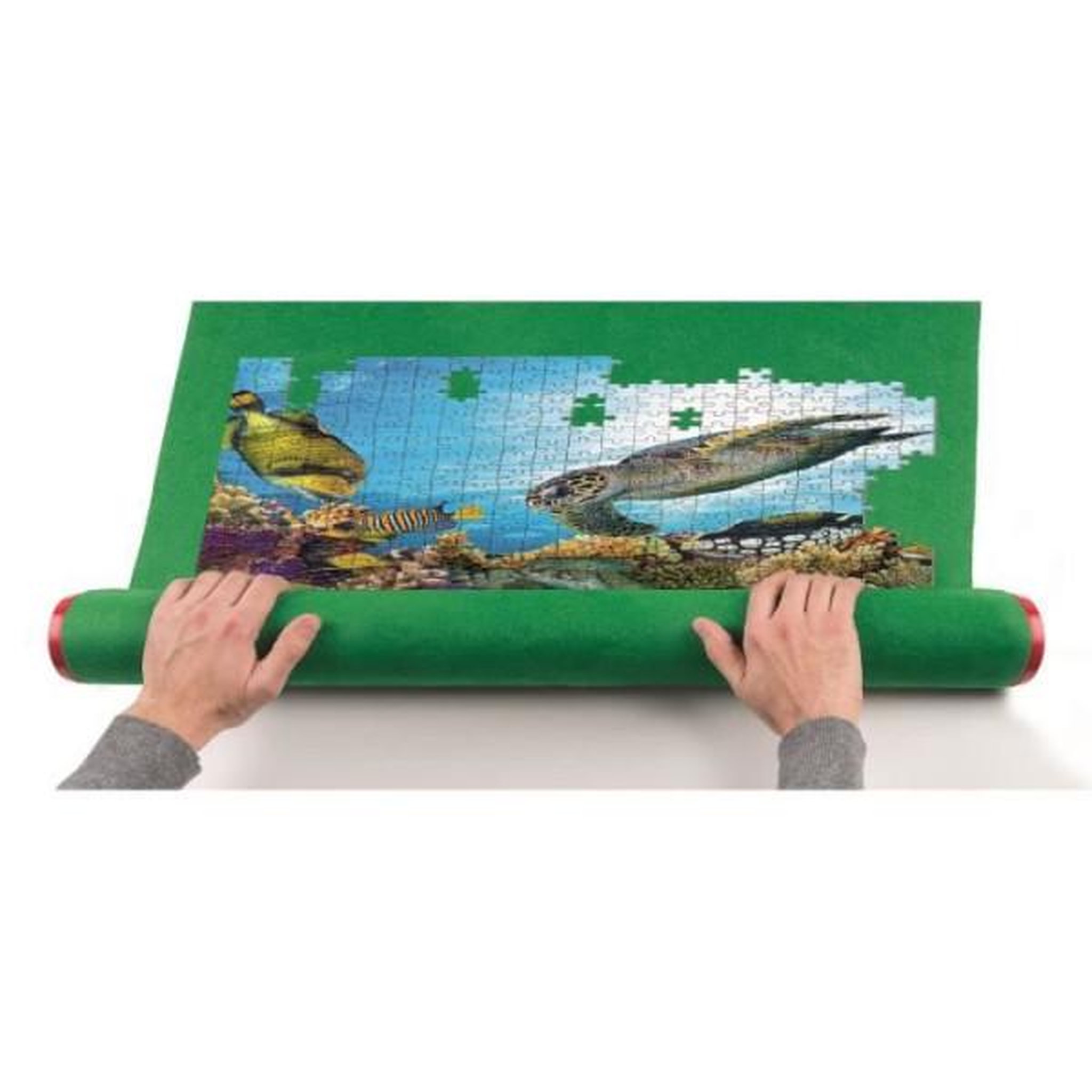 Voir la diapositive 2 : CLEMENTONI Clementoni - Tapis de Puzzles - Puzzle Mat - Vert - Intérieur - Pour Adulte