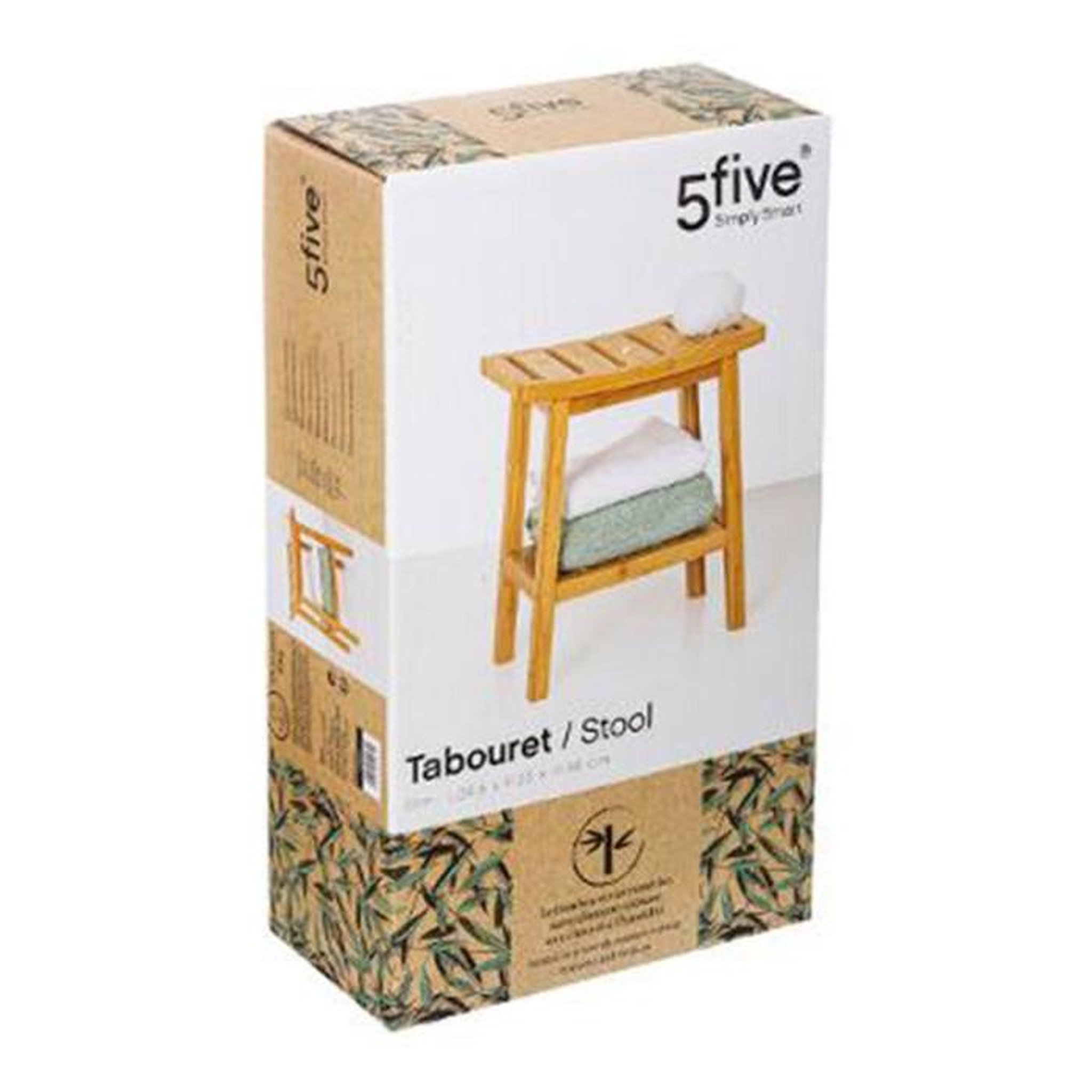 Voir la diapositive 4 : FIVE Tabouret courbé en bambou green harmony