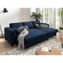 Voir la diapositive 3 : LISA DESIGN Tala - canapé d'angle droit - convertible avec coffre - 4 places - en tissu