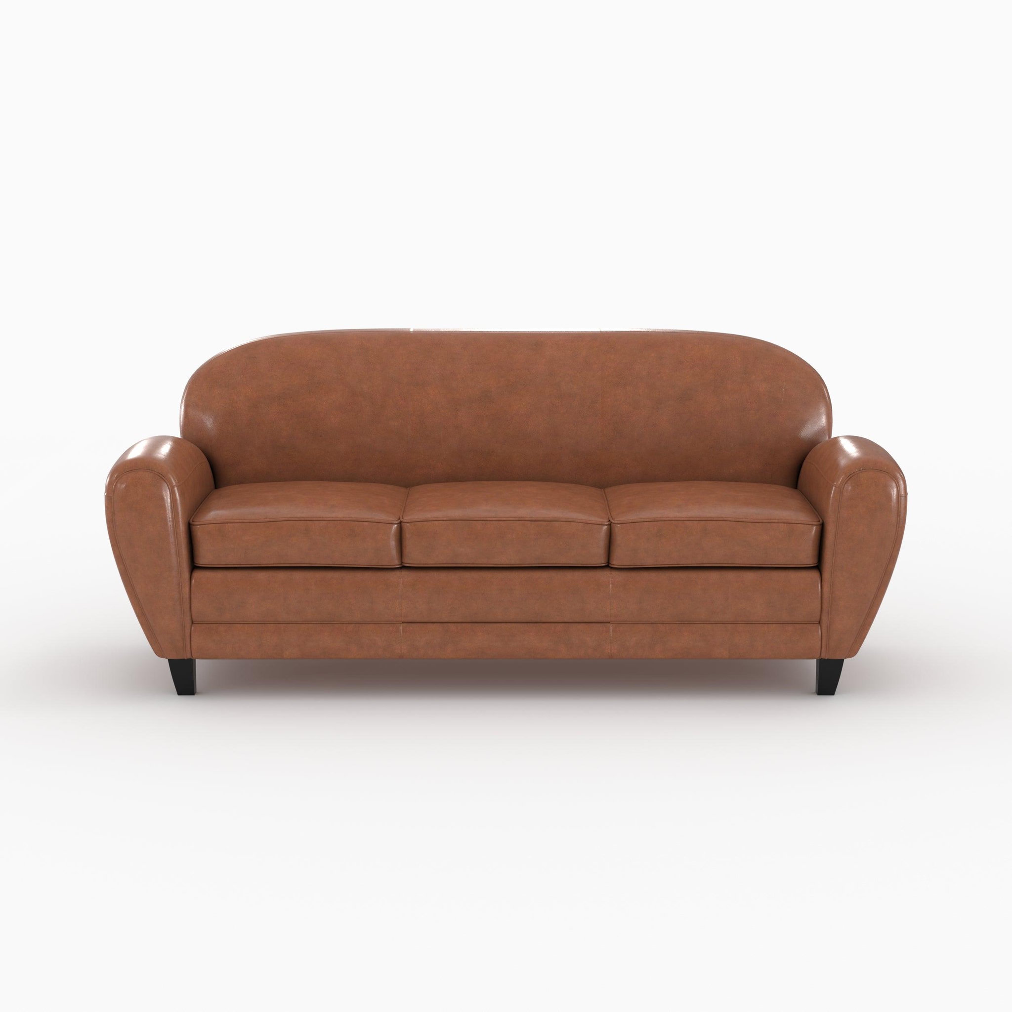 Voir la diapositive 6 : MAISON PAVANE Ensemble canapé et fauteuil camel 4 places-Club