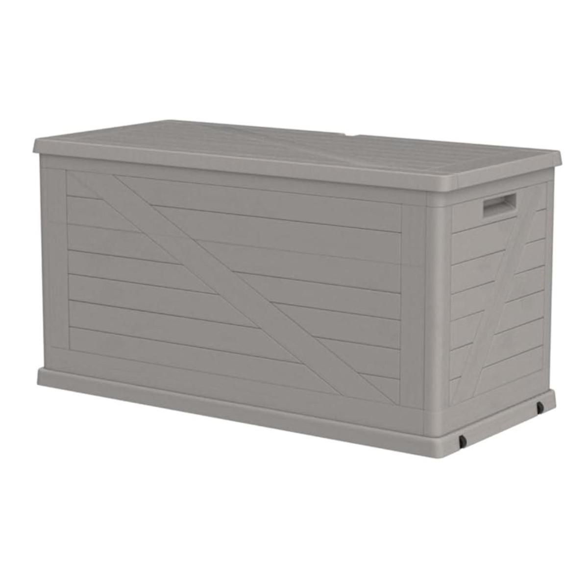 Toomax Coffre de rangement 420L 120x57x63 cm Effet bois Résine TOOMAX