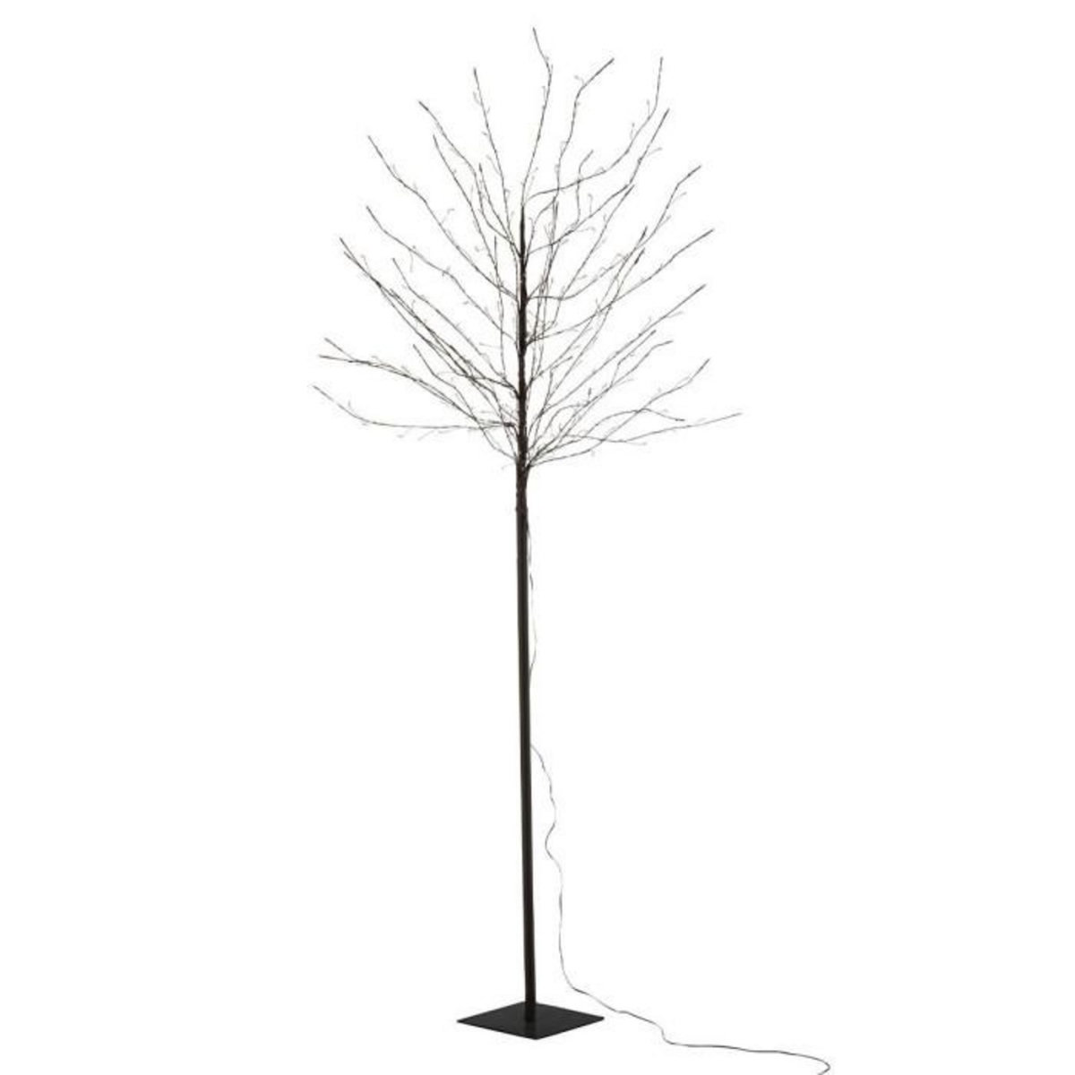 Paris Prix Plante Artificielle Déco LED  Arbre Nu  180cm Noir