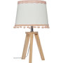 Voir la diapositive 2 : Atmosphera Kids Lampe à poser enfant en bois Bohème - H. 32 cm - Blanc