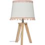 Voir la diapositive 2 : Atmosphera Kids Lampe à poser enfant en bois Bohème - H. 32 cm - Blanc