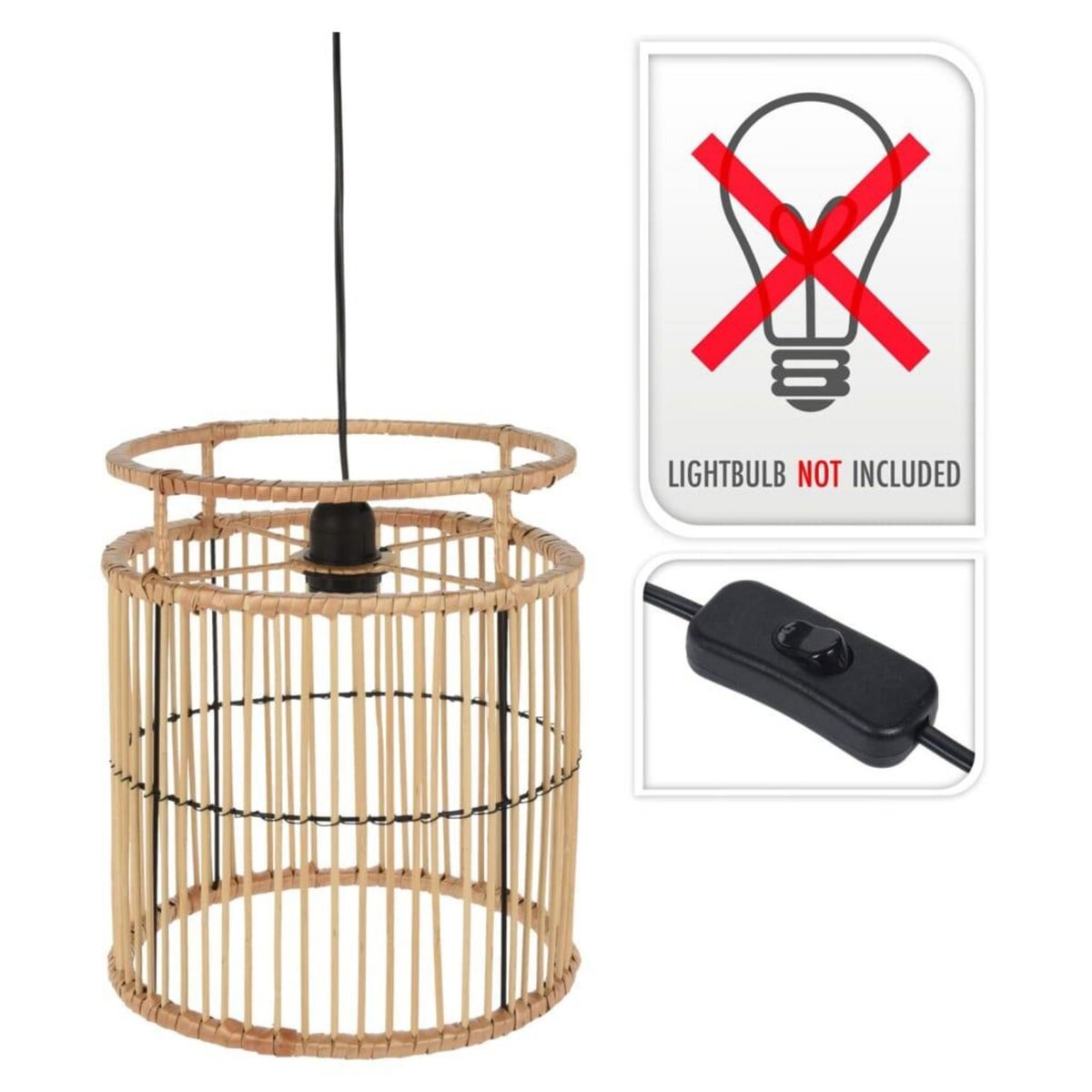 H&S Collection H&S Collection Lampe suspendue Naturel