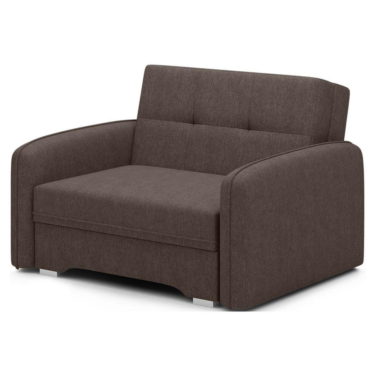 BEST MOBILIER Michelle - fauteuil convertible avec coffre en velours