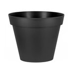 Eda Pot de fleur rond Toscane Ø 100 x H.79 cm - Anthracite - Eda