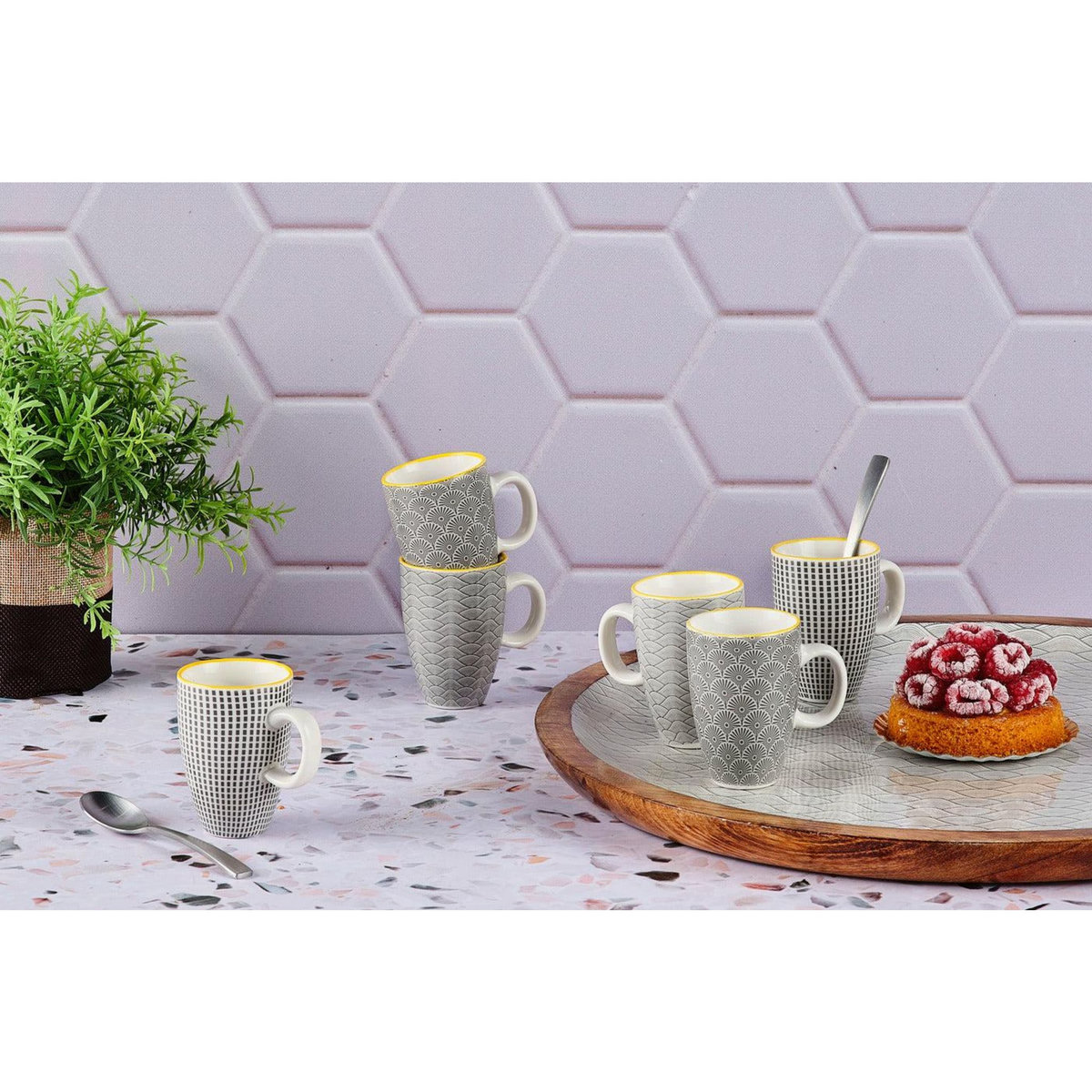 BJORN Tasse PATTERN 9cl - 6 pièces - Eclipse