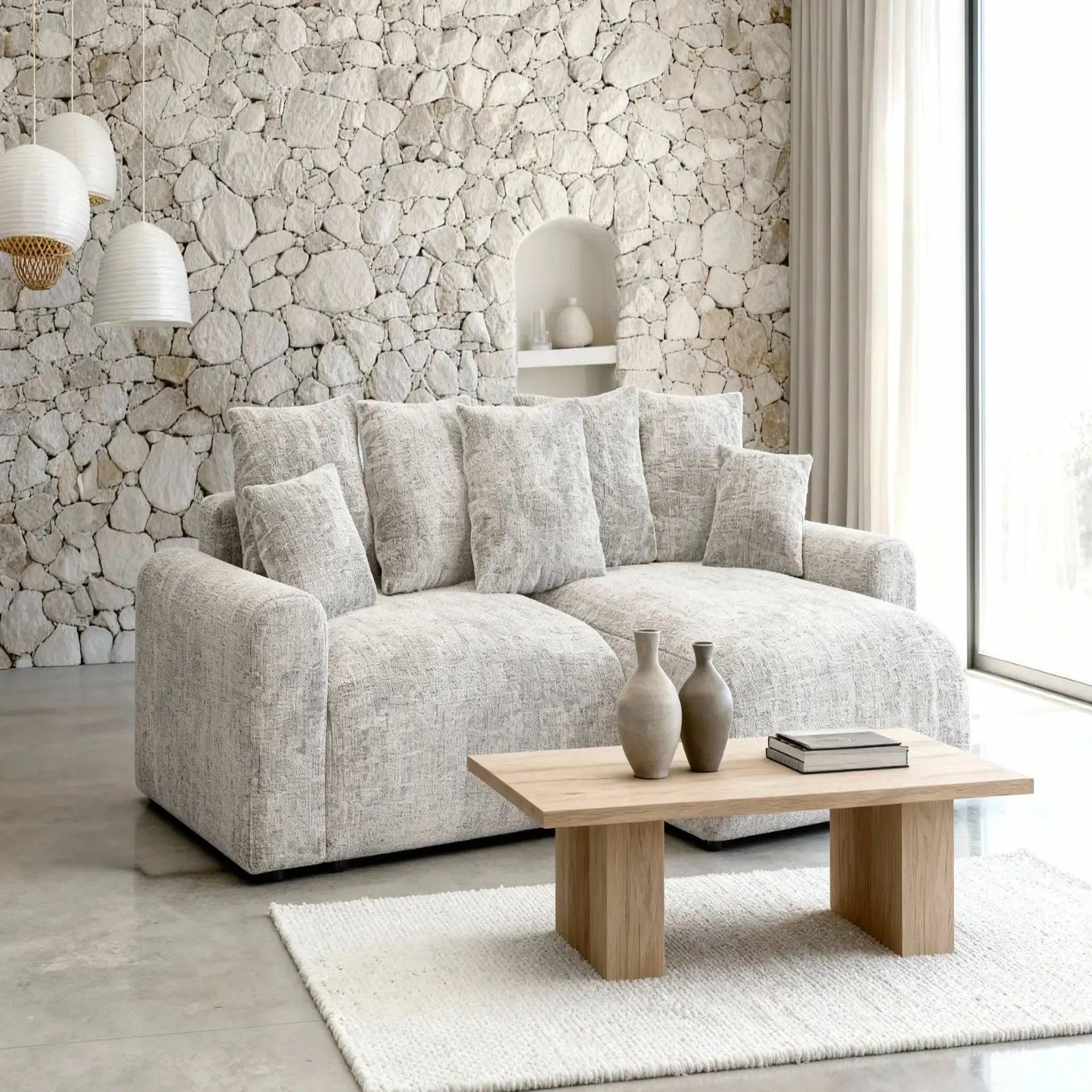 Voir la diapositive 6 : CASANOVA PARIS Oli - canapé d'angle convertible tissu chenille 4 places