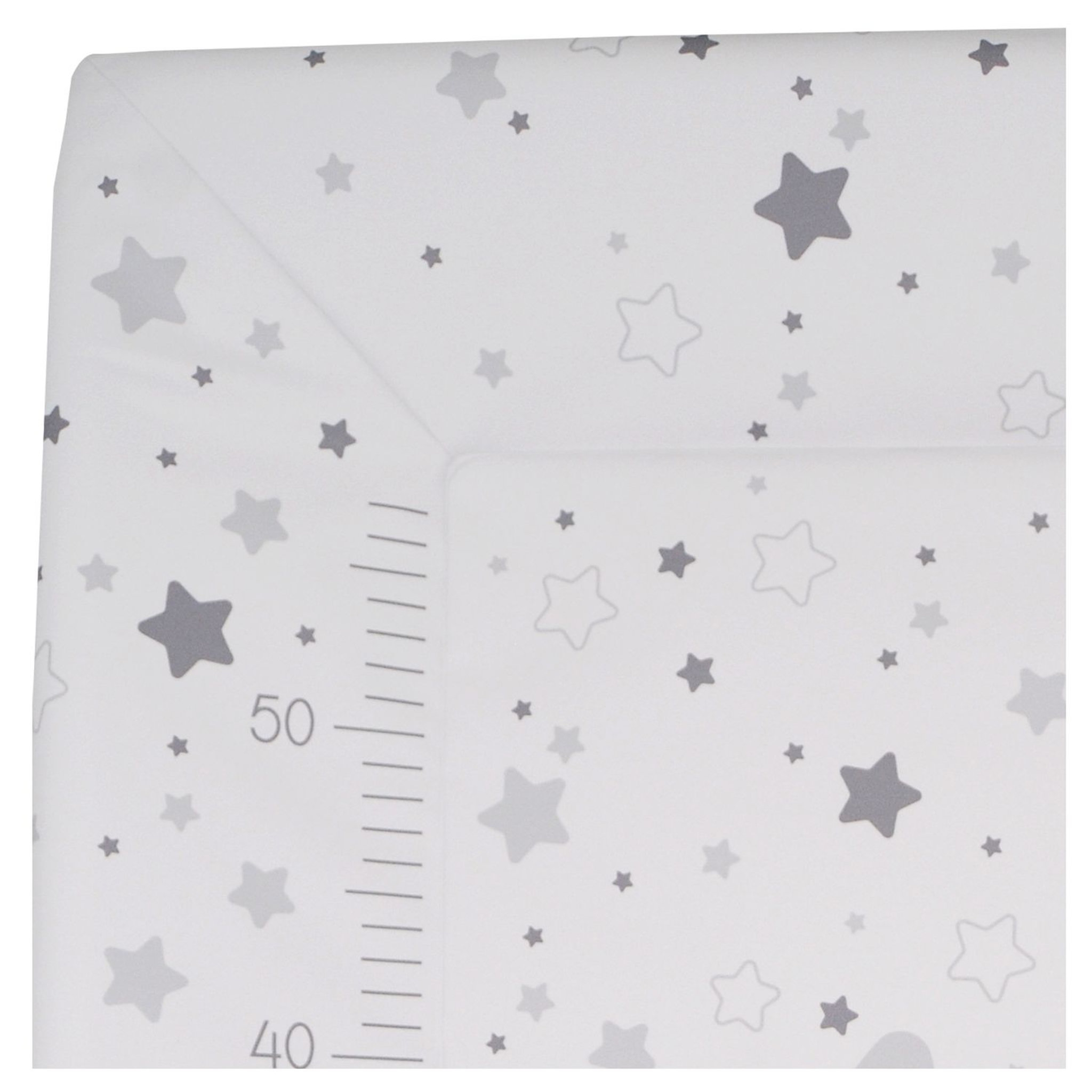Voir la diapositive 3 : Babycalin Matelas à langer Luxe 50x70cm ETOILE GRIS CLAIR
