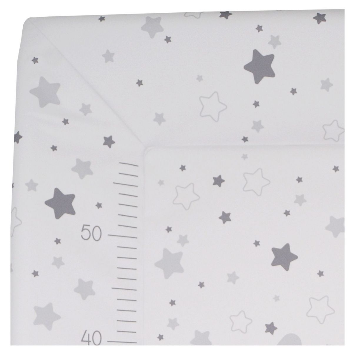 Babycalin Matelas à langer Luxe 50x70cm ETOILE GRIS CLAIR