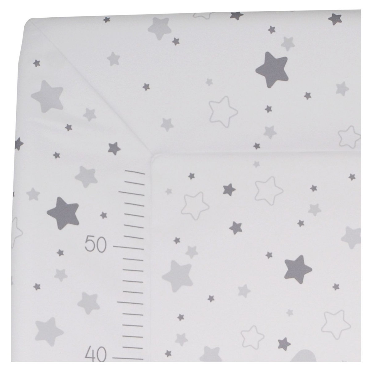 Babycalin Matelas à langer Luxe 50x70cm ETOILE GRIS CLAIR