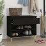 Voir la diapositive 3 : VIDAXL Armoire a chaussures Noir 70x36x60 cm Bois d'ingenierie