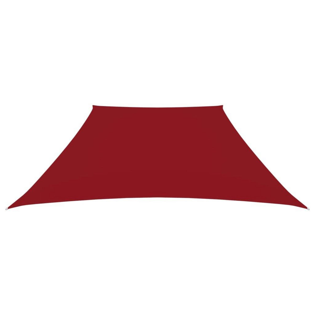 VIDAXL Voile de parasol Tissu Oxford trapeze 2/4x3 m Rouge