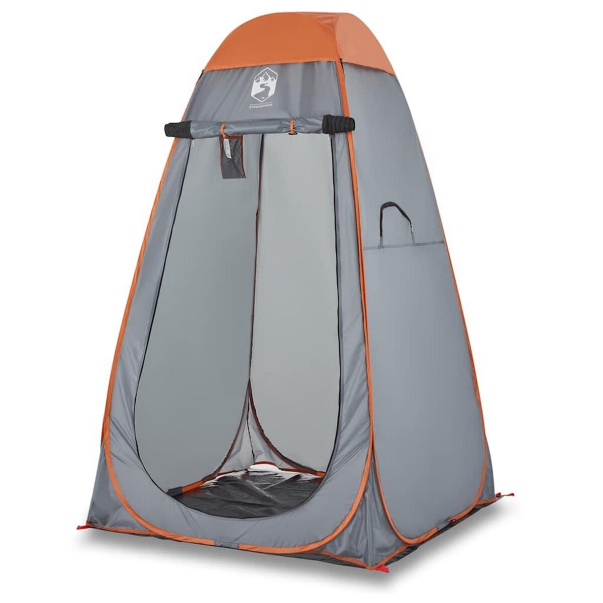 VIDAXL Tente d'intimite gris et orange escamotable impermeable