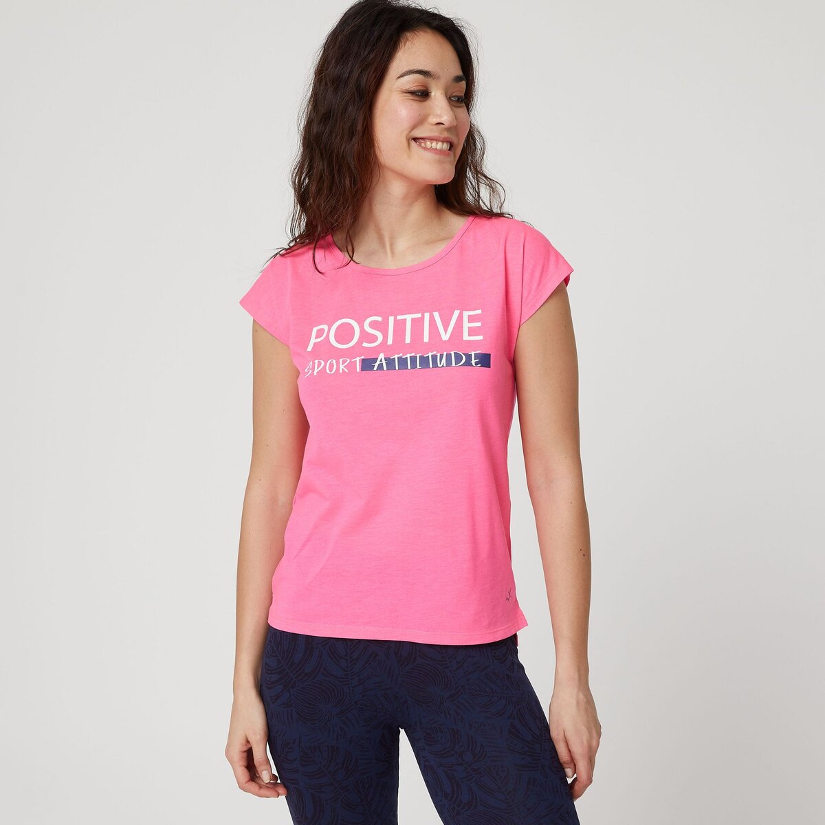 IN EXTENSO T-shirt manches courtes rose femme