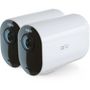Voir la diapositive 1 : ARLO Caméra de surveillance 2 cam. extérieures blanches Ultra 2 XL