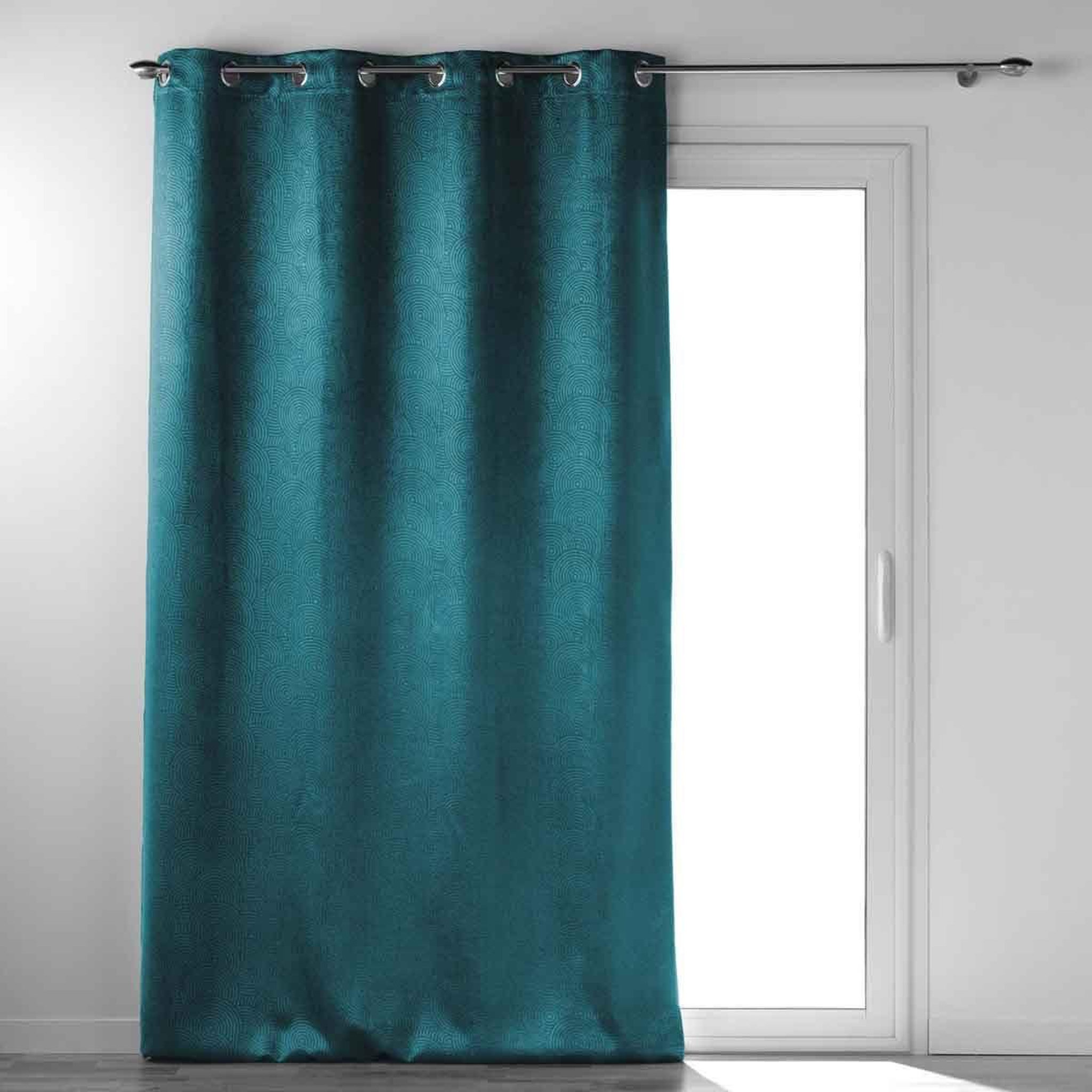 Douceur d'Intérieur Rideau occultant  anthea  135x240cm pétrole