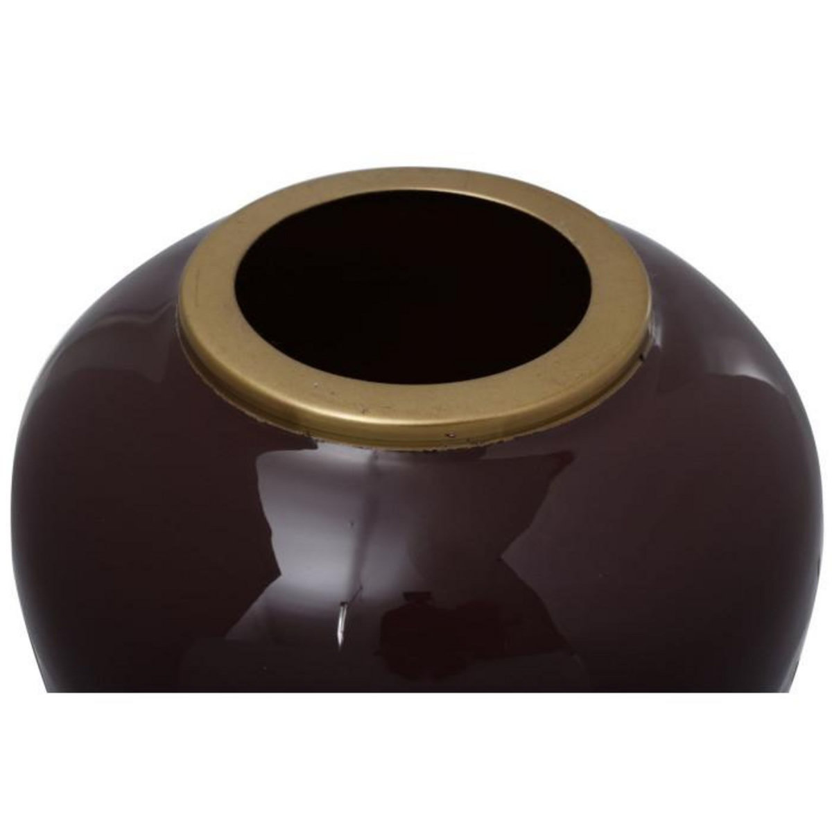 Paris Prix Vase Rond Déco  Somyu  48cm Bordeaux & Or
