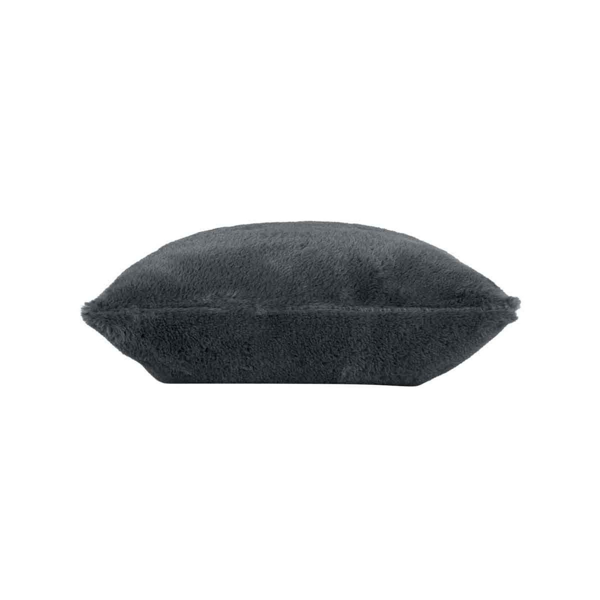 Voir la diapositive 2 : Douceur d'Intérieur Housse de coussin  caresse  40x40cm anthracite