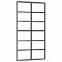 Voir la diapositive 5 : VIDAXL Porte coulissante kit de quincaillerie noir 102x205cm verre ESG