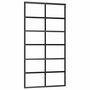 Voir la diapositive 5 : VIDAXL Porte coulissante kit de quincaillerie noir 102x205cm verre ESG